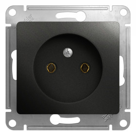 Systeme Electric Glossa Антрацит Розетка б/з, 16А
