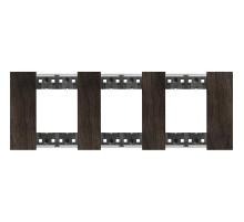 BT Living now Орех Рамка немецкий стандарт 3 поста (2+2+2 мод).