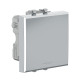 Кнопка одноклавишная модульная, Avanti, закаленная сталь, 2 модуля