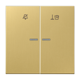 JUNG Клавиша для гостиничных выключателей 505KO5VEUM24 или 505KO5VEUM230, латунь Classic