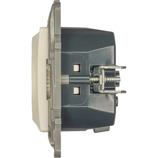 Розетка с заземлением с USB тип C - Legrand Etika - со шторками 16А 250В 1500мА 7,5Вт безвинтовые зажимы - белый