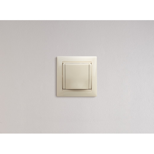 Розетка с заземлением - Legrand Valena - со шторками с защитной крышкой 16А 250В винтовые зажимы - слоновая кость