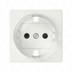 Simon 82 + 82 Nature Белая Накладка на 2-х полюсн. розетку 2P+E с заземл. с уменьш.глубиной уст., S82,82Н,82Д