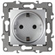 Розетка ЭРА Серия 12 12-2101-03 с заземлением 2P+E Schuko 16A-250В IP20 алюминий