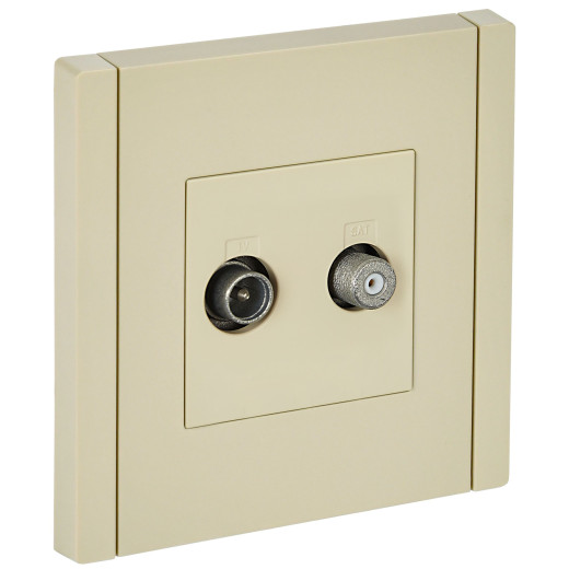 FORTE&PIANO Роз. двойная TV+SAT FP438 ван. IEK