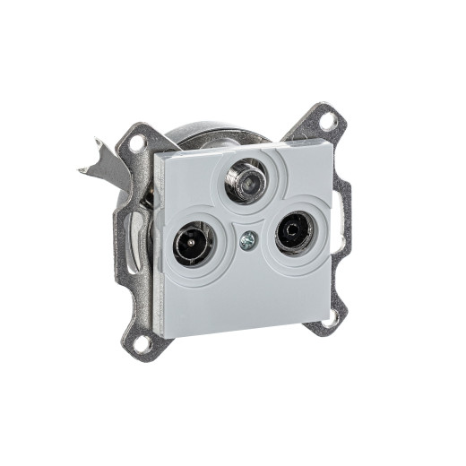 Розетка TV-R-SAT ABB Levit единственная серый