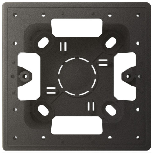 Монтажная коробка для накладного монтажа на 1 модуль, графит