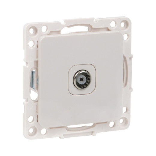 Стокгольм Механизм Розетки TV 1-местной 75Ом 5-862МГц винтовые клеммы белый EKF PROxima