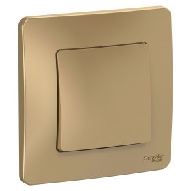 Systeme Electric Blanca внутр Титан Переключатель 1-клавишный, 10А, 250B