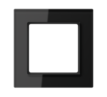 JUNG A creation Стекло Черное Рамка 1-ая