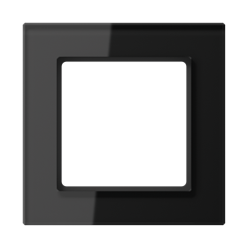 JUNG A creation Стекло Черное Рамка 1-ая