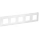 SKANDY Рамка 5-мест. SK-F05W арк. бел. IEK