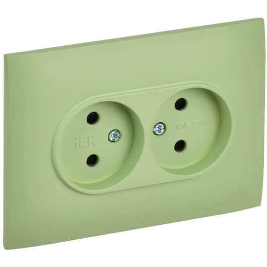 SKANDY Роз. 2-я без з/к с з/ш 10А сб. SK-R09M мятн. IEK