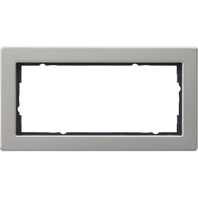 Gira E2 Сталь Рамка 2-ая без перегородки
