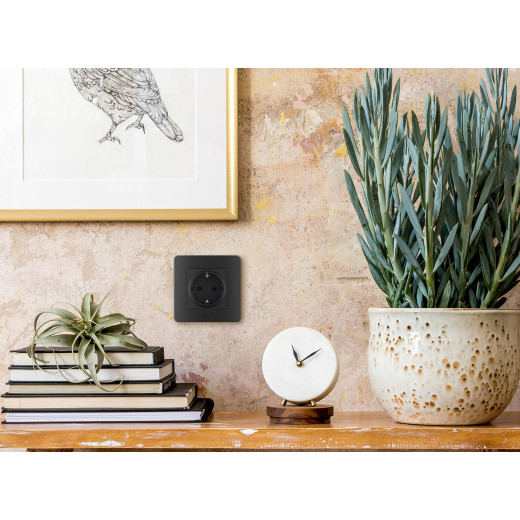 Рамка 1 пост - Legrand/Daccord Inspiria - антрацит