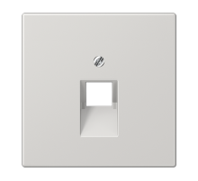 JUNG LS 990 Светло-серая Накладка 1-ой наклонной ТЛФ/комп розетки