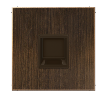 JUNG Плата (фиксация защёлкиванием) для одного модуля металл латунь Antik