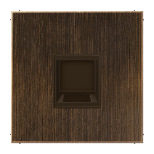 Плата (фиксация защёлкиванием) для одного модуля, металл, латунь Antik