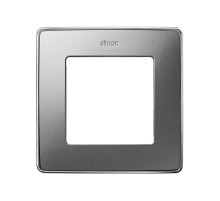 Simon 82 Detail Холодный Алюминий, основание хром Рамка 1-ая