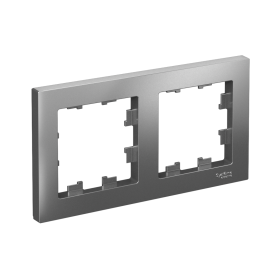 Systeme Electric AtlasDesign Сталь Рамка 2-ая, универсальная