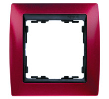 Simon 82 Гранатовый Металлик/Графит Рамка 3-ая