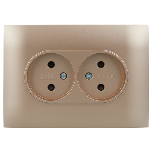 SKANDY Роз. 2-я без з/к с з/ш 10А сб. SK-R09Sa песоч. IEK