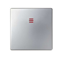 Simon 82 Алюминий Клавиша 1-ая с подсветкой