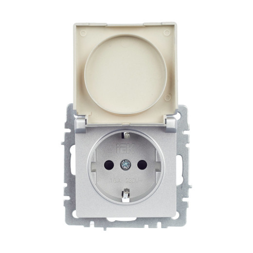 BRITE Роз. с з/к/ш с кр. 16А IP20 РСбш10-3-БрА алюм. IEK