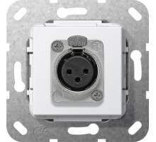 Gira Белый Гнездо XLR серии D Вставка