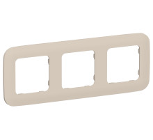 FLITE Рамка 3-мест. РУ-3-А-ФлЛ льн. IEK