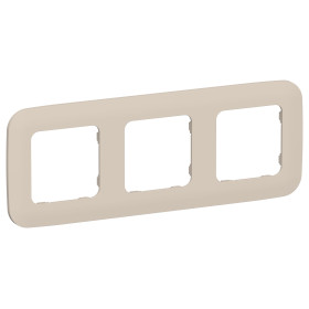 FLITE Рамка 3-мест. РУ-3-А-ФлЛ льн. IEK