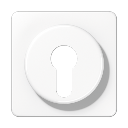 Крышка для выключателя с замком, белая