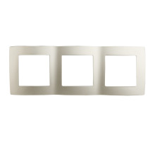 ЭРА 12-5003-15 Рамка на 3 поста, Эра12, перламутр (15/150/2400)