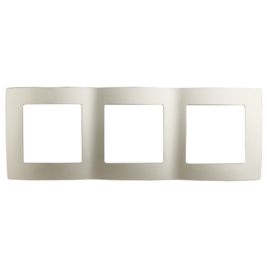 12-5003-15 ЭРА Рамка на 3 поста, Эра12, перламутр (15/150/2400)