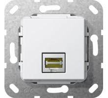 Gira S-55 Бел глянц Разъем MJ RJ45 Cat 6A 10 GB