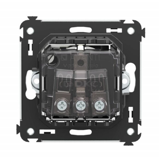 Розетка в стену, 2P+E, с з/ш, Avanti, закаленная сталь