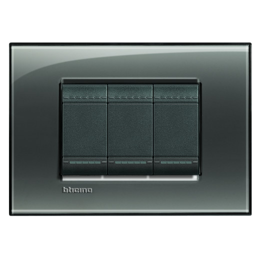 Livinglight Рамка прямоугольная, 3 модуля, цвет Лондонский туман