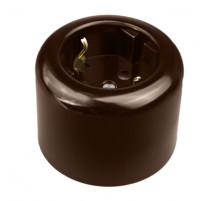 BIRONI Ришелье Пластик Коричневый Розетка с/з