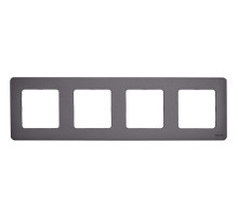 Legrand/Daccord INSPIRIA Дымчатый Рамка - 4 поста.
