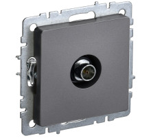 IEK BRITE BASE Сталь Розетка TV оконечная РТВ11-0-БрС