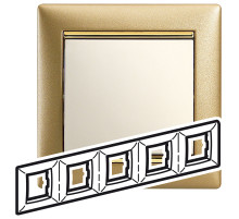 Legrand Valena Матовое Золото Рамка 5-ая гориз.