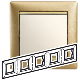 Legrand Valena Матовое Золото Рамка 5-ая гориз.