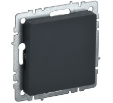 IEK BRITE BASE Графит Заглушка c суппортом МЗ10-БрГ