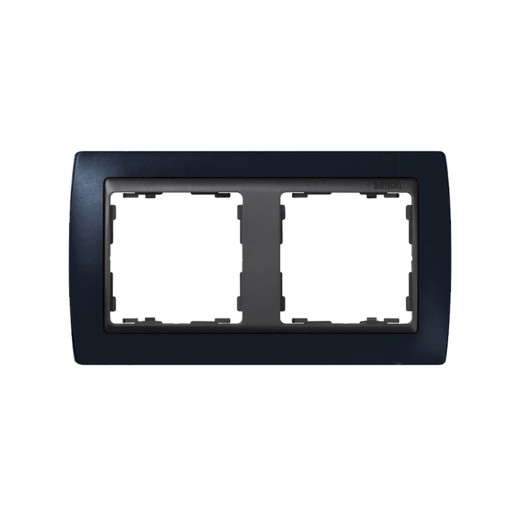 Рамка на 2 поста, S82, графит - графит