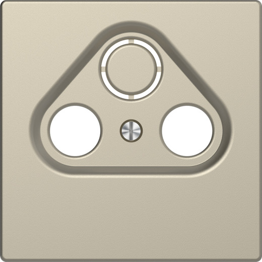 MERTEN D-Life ЦЕНТРАЛЬНАЯ НАКЛАДКА TV розетки, 2/3 отверстий, САХАРА