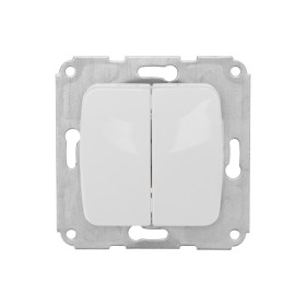 KRANZ DEA Выключатель 2кл с/у 10А меx. Бел