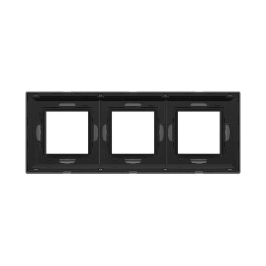 Рамка из металла 3 поста (6 мод.), Avanti, темно-серая