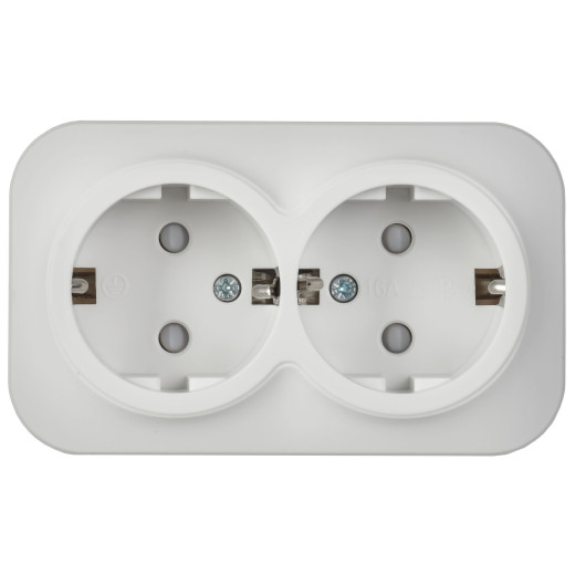 GLORY Роз. 2-я с з/к/ш о/у 16А РСш22-3-ХБм бел. м. IEK