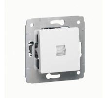 Legrand DIY Cariva Бел Переключатель 1-клавишный с подсветкой.