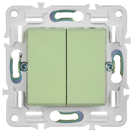SKANDY Выключ. 2-кл. перекр. 10А SK-V06M мятн. IEK